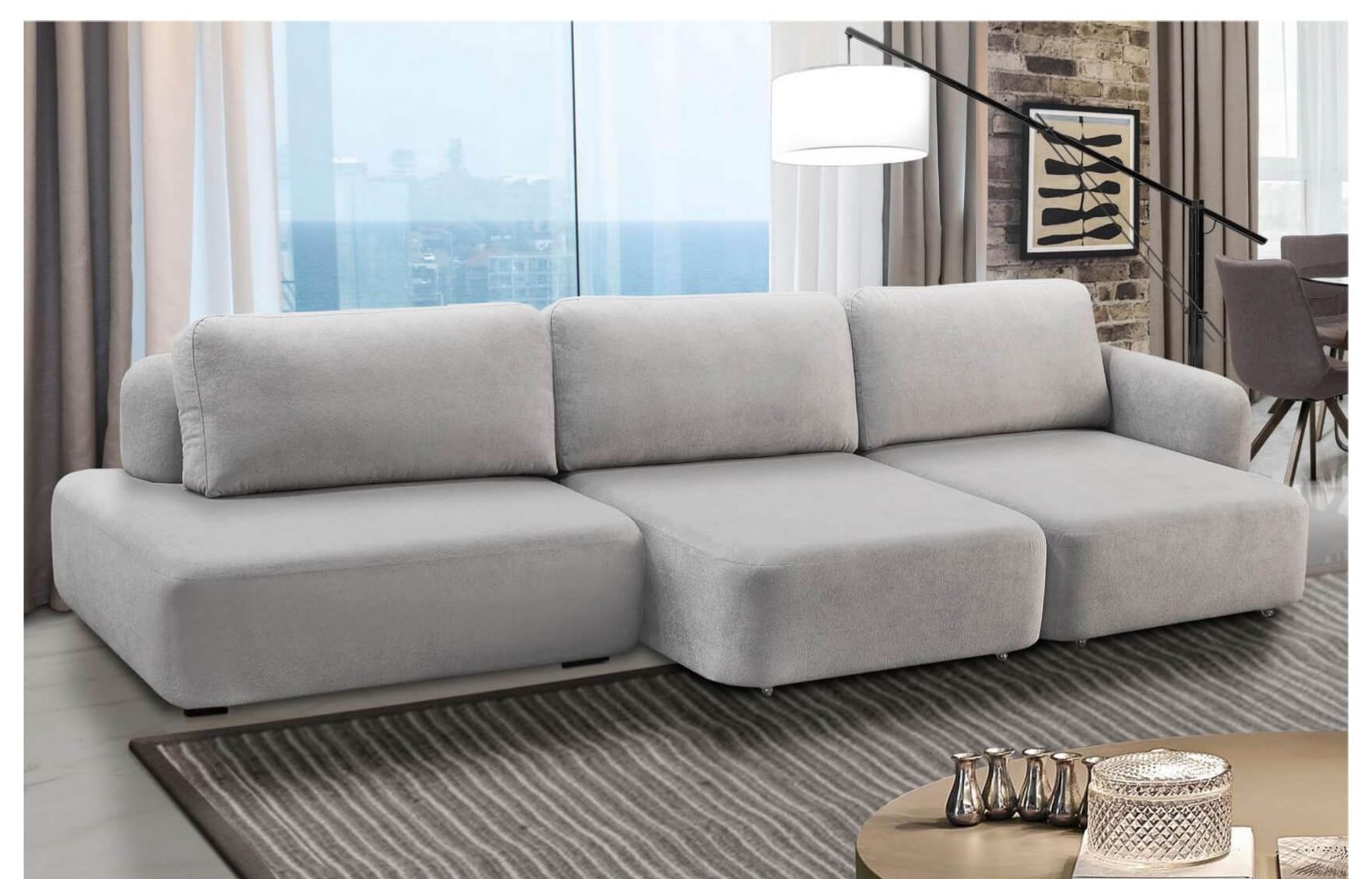 Santorini — estofado Manuflex Design em ambiente